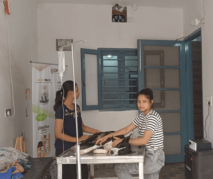 Team providing urgent IV treatment